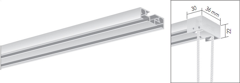 Карниз со шнуром Compact 2374