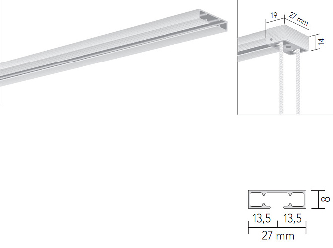 Карниз со шнуром FUTUR 2354